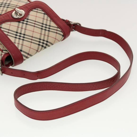 BURBERRY Nova Check Shoulder Bag Nylon Beige Auth 42722 - Picture 7 of 16